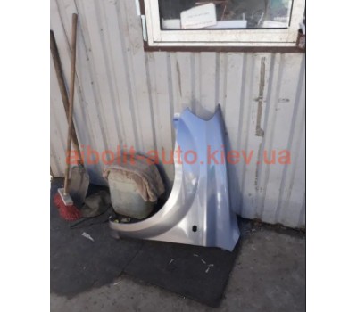 Крыло переднее левое Темно-серое (мокрый асфальт) Авео Т250  Chevrolet Aveo Кузовные детали