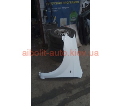 Крыло переднее левое Белое Авео Т250  Chevrolet Aveo Кузовные детали