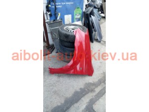 Крыло переднее левое Бордовый  Авео Т250