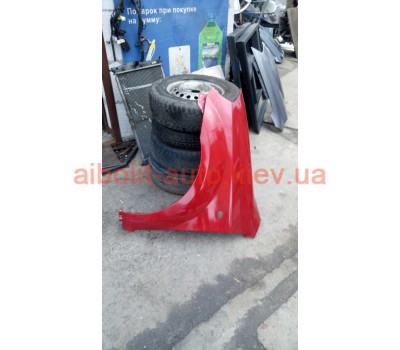 Крыло переднее левое Бордовый  Авео Т250  Chevrolet Aveo Кузовные детали