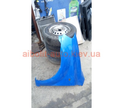 Крыло переднее левое Темно-синее  Авео Т250  Chevrolet Aveo Кузовные детали