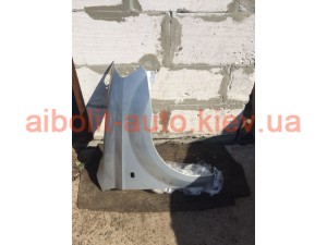 Крыло переднее правое серебристое Авео Т250