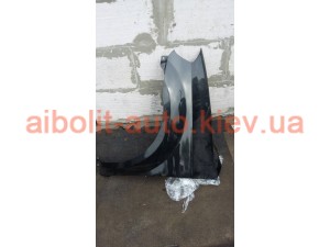 Крыло переднее левое черное Авео Т250