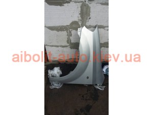 Крыло переднее левое серебристое Авео Т250