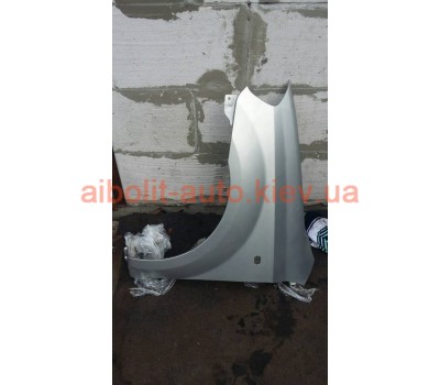 Крыло переднее левое серебристое Авео Т250  Chevrolet Aveo Кузовные детали